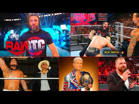 'Ye KYa tha...🔥' Roman First match , Jon Moxley HUGE.. Cody NEW WWE Title,  Cm punk Vs seth Raw 2025