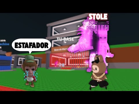 ROBANDO TODOS sus BRAINROTS a STREAMER ESTAFADOR en STEAL A BRAINROT