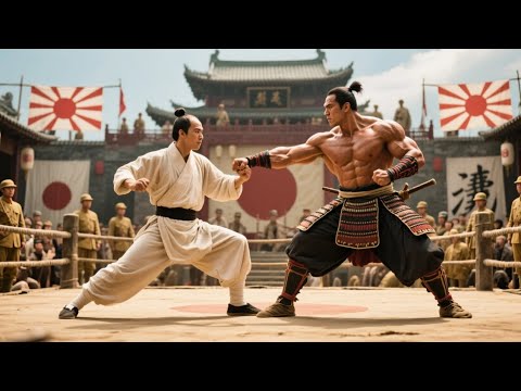日軍擺下華夏武藝擂台，太極宗師踏場而來，三招內擊潰數名日本武士！