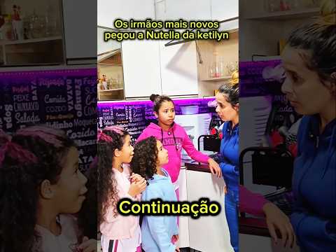 Os irmãos mais novos pegou a Nutella da ketilyn