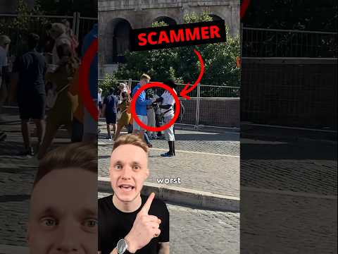 This must be the worst tourist scam ever! #scam #europe #rome