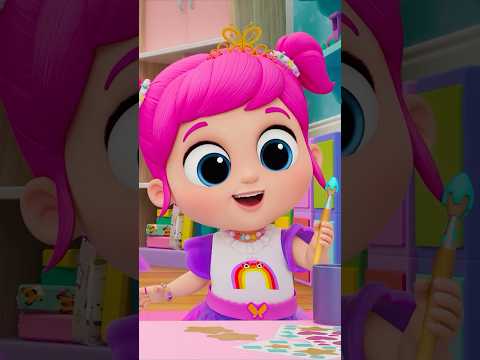 PRINCESS Paint Party! 🎨 Dance, Sing and Craft with Jill #shorts