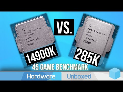 Intel Core Ultra 9 285K vs. Intel Core i9 14900K, 45 Game Benchmark