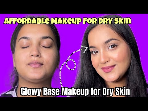 Winter’s Base Makeup for Dry Skin🥰Affordable Glowy Makeup Step by Step😳 #makeup  #makeuptutorial