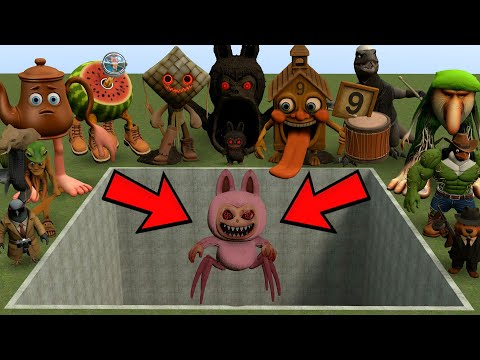 ALL NEW ITALIAN AI BRAINROT MEMES VS THE GIANT PIT WITH CURSED LABUBU SPIDER! - Garry's Mod