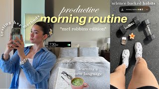 *testing* Mel Robbins Morning Routine | does it work??, book haul, learning a new language, grwm