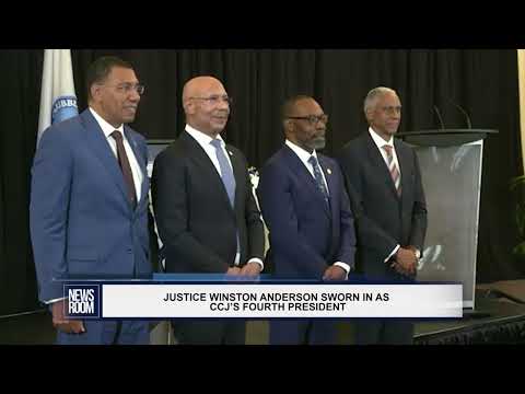 YouTube video thumbnail: Justice Winston Anderson Sworn In As CCJ’S Fourth President