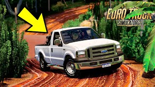 COLOQUEI A FORD F-250 DO RENATO GARCIA NA ESTRADA DE TERRA com LAMA e ATOLEIROS!