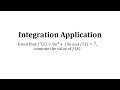 Finding Constants and Integrating Functions