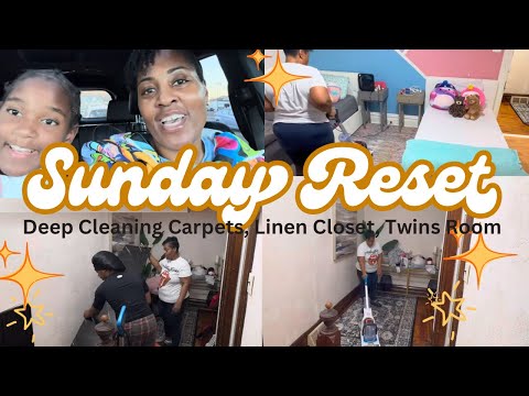 SUNDAY RESET | DEEP CLEANING HALLWAYS, TWINS ROOM, LINEN CLOSET | 2 1/2 WEEKS POST OP I KIDS CLEAN