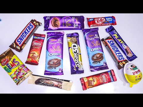 Kinder joy Eggs, Nestle Classic, Snickers chocolate & Other chocolates OPening