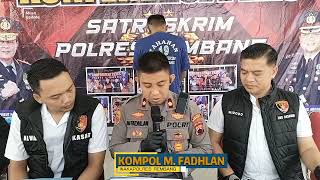 RESIDIVIS KAMBUHAN DITANGKAP POLRES REMBANG, AKUI TERLIBAT DI 4 TKP