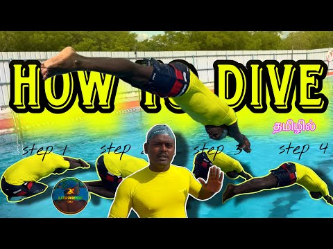 How to dive | step-by-step explanation in Tamil | ajithswimmingcoach