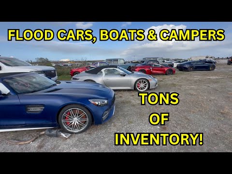 Ivan Checks Out Everything Flooded Florida Copart: Super Cars, Boats & More!