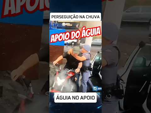 Perseguição na Chuva com Apoio do Águia Força Tática e ROCAM #policia #notícias #pmsp #pm #rota