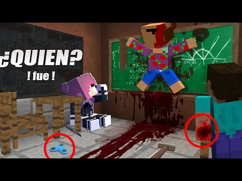 😱 QUIEN ES EL ASESINO SUELTO EN LA ESCUELA - MINECRAFT TROLL ROLEPLAY