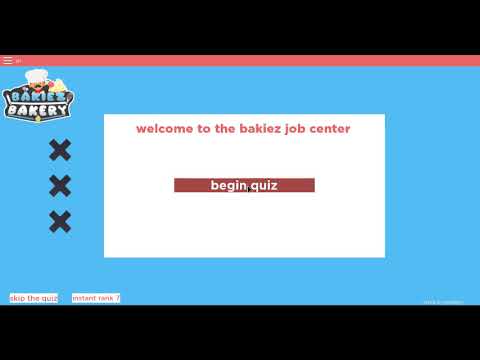 How To Get Job At Bakery Jobs Ecityworks - roblox bakiez bakery quiz