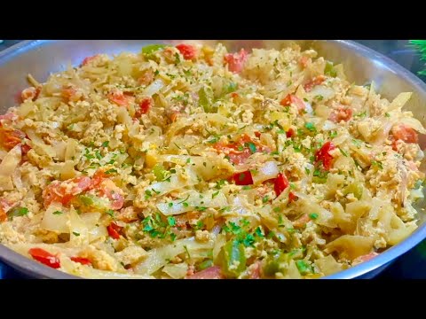 "¡Repollo Guisado con Sabor Casero 🥬 | Económico, Fácil y Delicioso”🔥Receta rápida y sabrosa"
