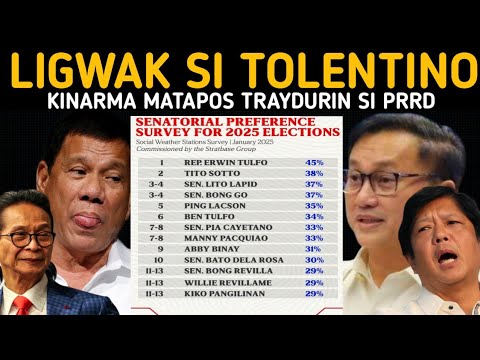 FRANCIS TOLENTINO LIGWAK SA SURVEY NAKARMA MATAPOS LUMUNDAG KAY BBM!