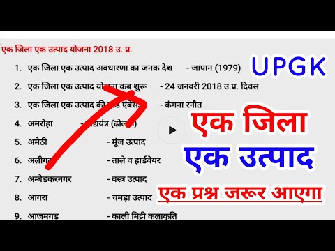 ❤️ UPGK एक जिला एक उत्पाद, One district One product, upsssc ja, upsssc lekhpal, upsssc pet #upsssc