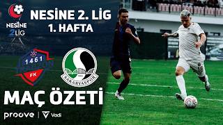 KCT 1461 Trabzon - Sakaryaspor | Nesine 2. Lig Kırmızı Grup 1. Hafta Maç Özeti
