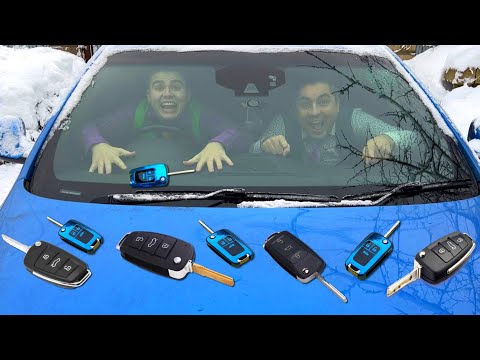 Racer Mr. Joe & Mr. Joker found Opel & Car Keys on Camaro Kids Video