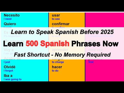 Learn 500 Spanish Phrases Now - no memory required