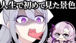 オフコラボで､でろーんにケーキを付けられて舌でナメとられるサロメ【にじさんじ切り抜き・壱百満天原サロメ/樋口楓】【非公式ぷちさんじ・漫画】