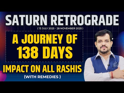 13 July - SATURN RETROGRADE | A Journey of 138 Days | IMPACT ON ALL RASHIS | @TheAstroOPD