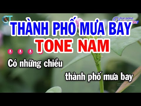 Karaoke Thành Phố Mưa Bay Tone Nam ( Em ) Nhạc Sống Đồng Sen