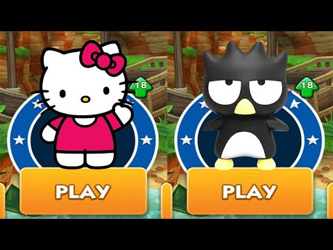 SONIC DASH X SANRIO - HELLO KITTY vs BADTZ-MARU vs ALL BOSSES ZAZZ EGGMAN ALL CHARACTERS