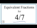 Finding Equivalent Fractions and Operations