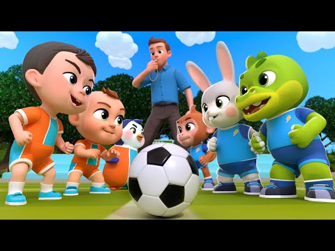 The Soccer Song | Animals Play Football | Lalafun Nursery Rhymes & Kids Songs