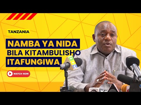 NAMBA YA NIDA KUFUNGIWA KWA WANAOKAIDI KWENDA KUCHUKUA VITAMBULISHO