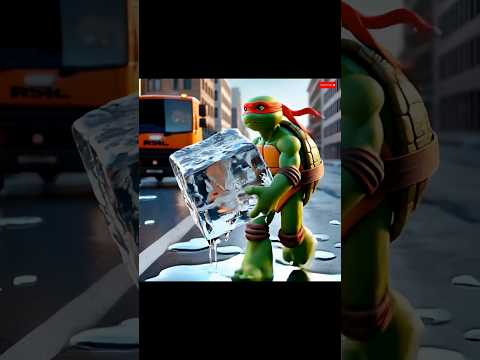 🐢Kura Kura Ninja Bawa Es Batu🧊#cartoon #facts #ultraman #komedikucing #funny #avengers