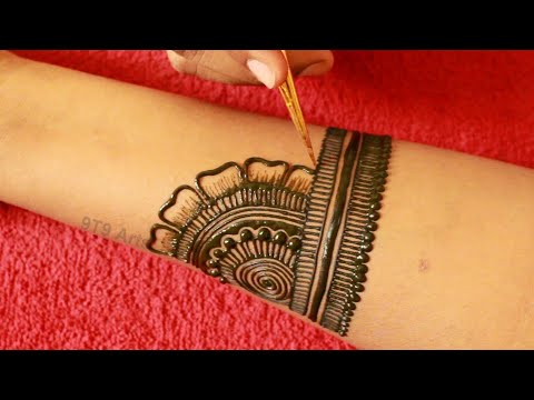Easy Dulhan Mehndi Design for Full Hand||New Bridal Henna Mehndi Design||Simple Wedding Mehdi Design