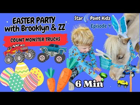 Easter Basket Fun with Brooklyn & ZZ | Learn Counting & Colors