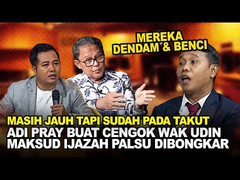BLAK2AN ADI PRAYITNO DIDEPAN UDIN MANUVER TUDUHAN IJAZAH PALSU KE JOKOWI, PENASEHAT : MEREKA DENDAM