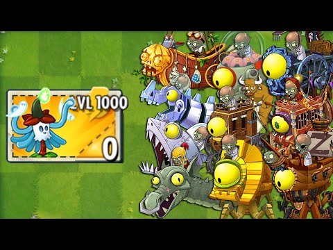 PvZ 2 Every Random Plants LEVEL 1000 Power-Up vs PvZ 2 Final Boss Fight! - Plants vs Zombies 2 Mod