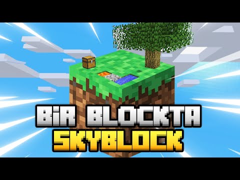 1 BLOKTA SKYBLOCK / Sınırsız Kaynaklı Skyblock