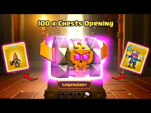 Opening 100 Chests in Clash of clans