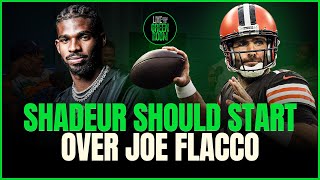 Shaduer Sanders Should Start Over Joe Flacco