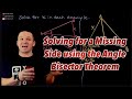 Solving for Missing Sides with the Angle Bisector Theorem