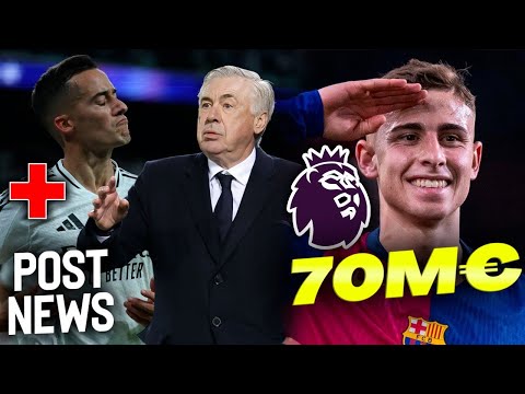 DRAMA en el REAL MADRID: NUEVA LESIÓN CONFIRMADA | LA PREMIER LEAGUE OFRECE 70M€ por FERMÍN