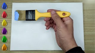 This painting will calm your mind / Acrylic Painting For Beginners