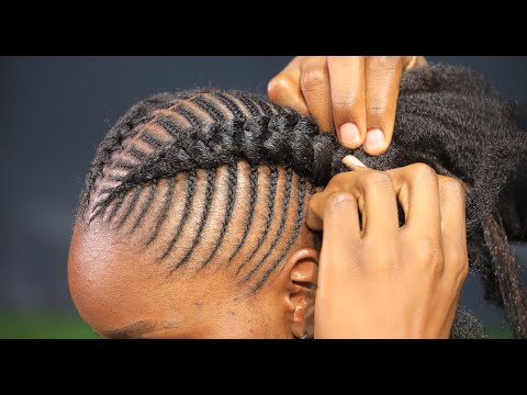 Finally I Got The Quickest Method For Straight Back Feed In Cornrows . Very Detailed