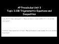 Trigonometric Inequalities and Their Applications