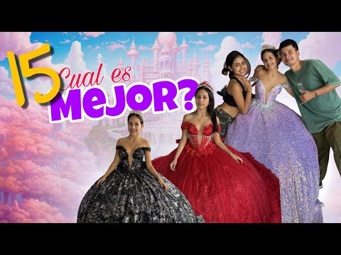 Parte 2 buscando el vestido de 15 de Valentina😍👑 (cual le queda mejor) // Jonfer y valentina