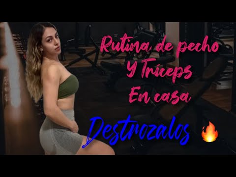 DESTROZA ESOS PECTORALES‼️ RUTINA DE PECHO Y TRÍCEPS EN CASA