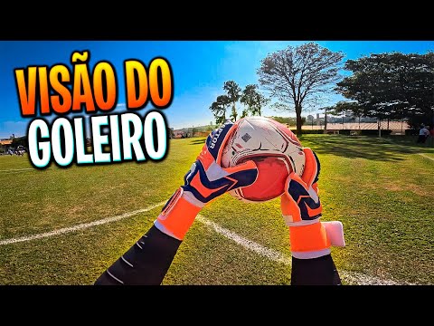 COMO É A VISÃO DE UM GOLEIRO AMADOR JOGANDO NO CAMPO!